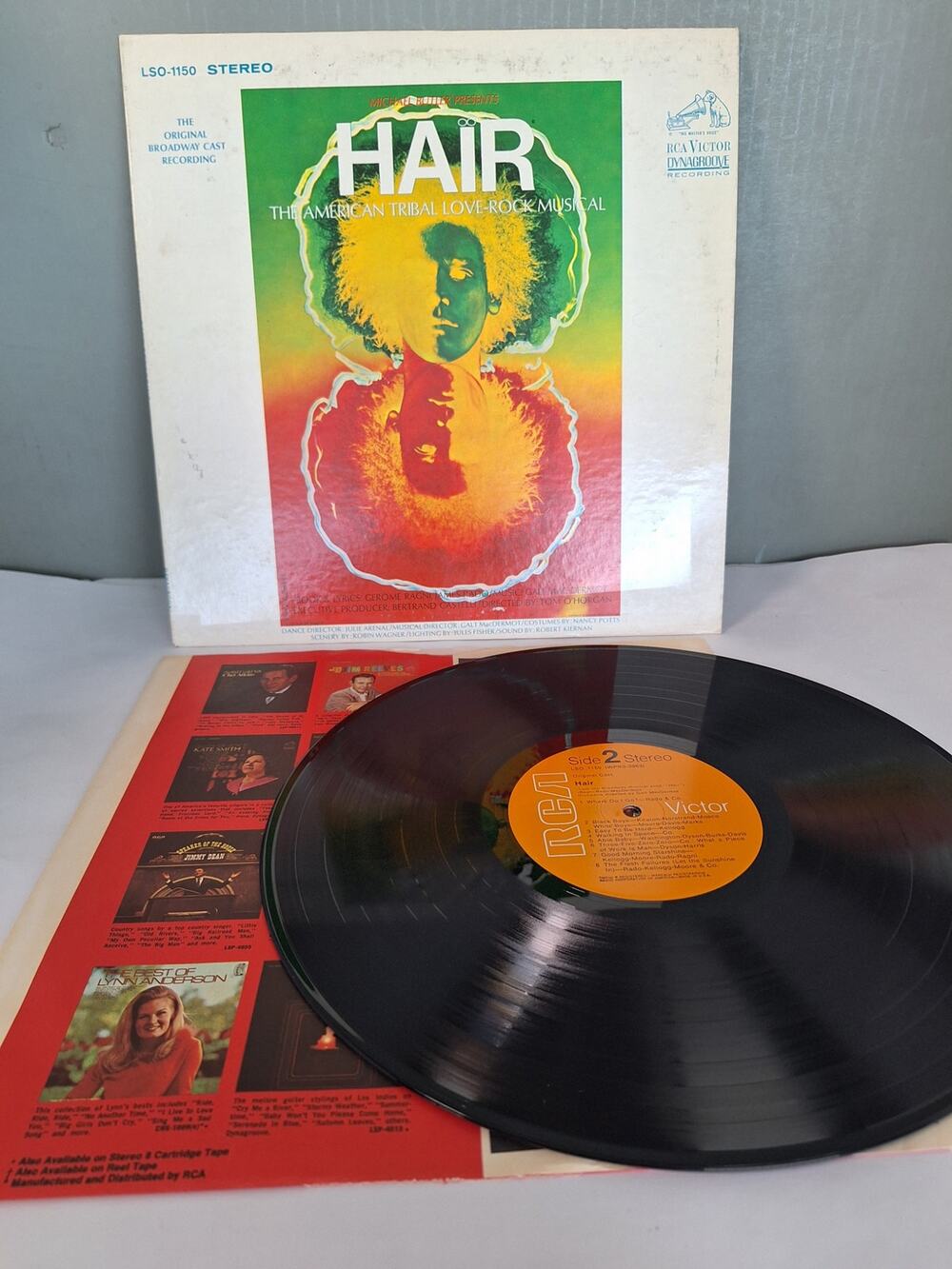 Hair Original Broadway Cast Recording RCA Victor Dynagroove Vinyl LP VG+